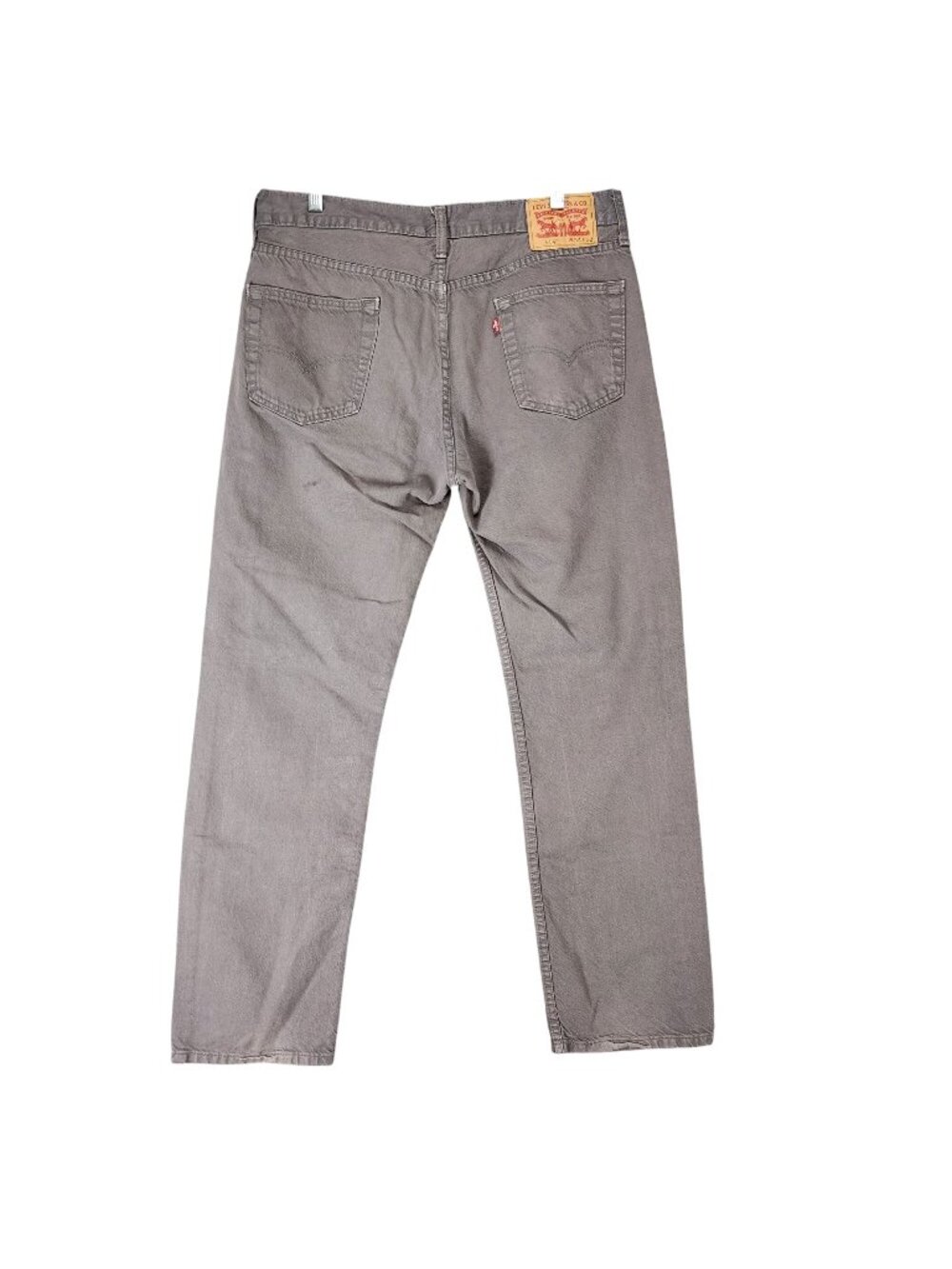 Levis Jeans Mens 34x32 Gray 514 Cotton Denim Regular Fit Straight Leg *Read*